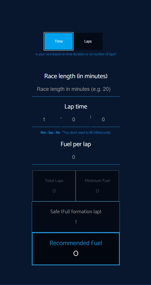 rac fuel trip calculator